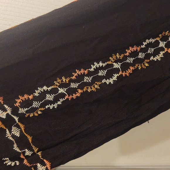 Knox Rose Black Embroidered Dress Vyshanka Vyshivani XXL NWT - Picture 6 of 9